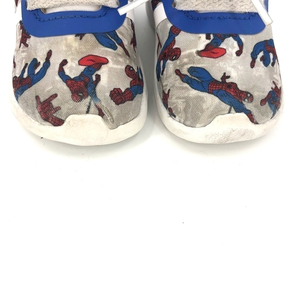 Adidas Spiderman Kids Sneakers Tennis Shoes Toddler Size 4 - Picture 4 of 9